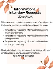 Request for Informational Interview- Email Template