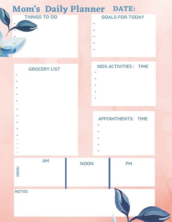 Mom's Daily Planner