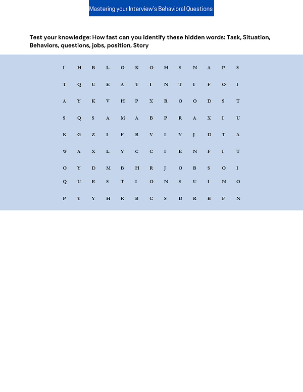 Mastering your Interview's Behavioral Questions workbook-(digital download) - Image 6
