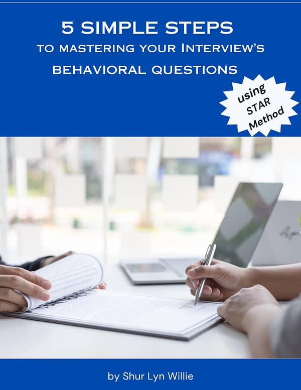Mastering your Interview's Behavioral Questions workbook-(digital download)