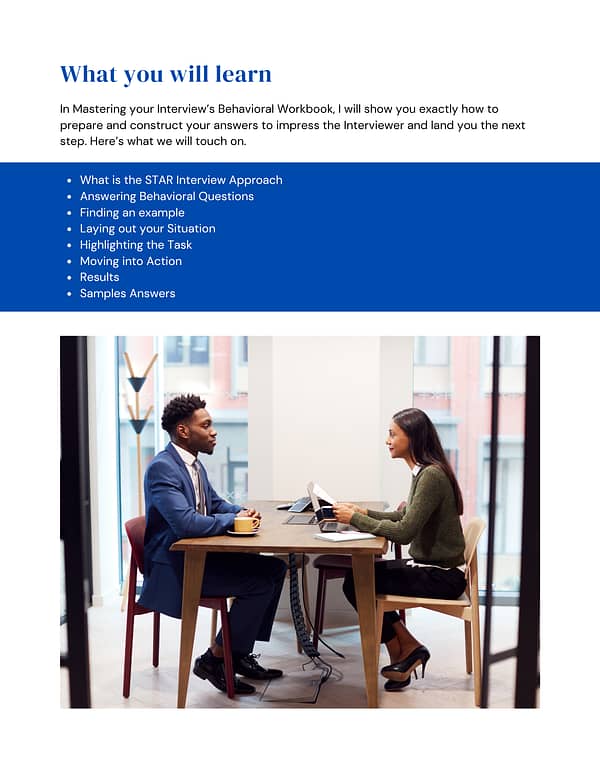 Mastering your Interview's Behavioral Questions workbook-(digital download) - Image 5