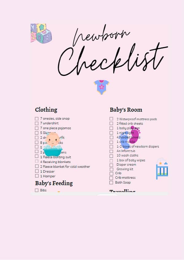 Newborn Checklist - Image 5